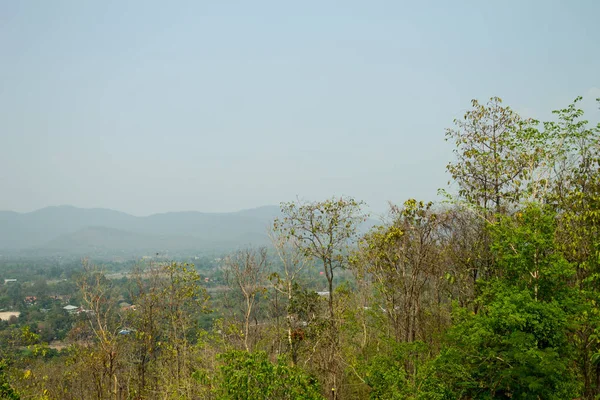 Chiangmai Thaïlande Avril 2016 Vie Campagne Été Photographiée Sommet Montagne — Photo