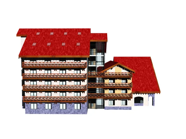 Візуалізація Будинку Дахом — стокове фото