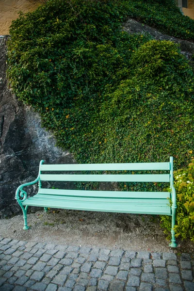 Mooi Bankje Het Park — Stockfoto