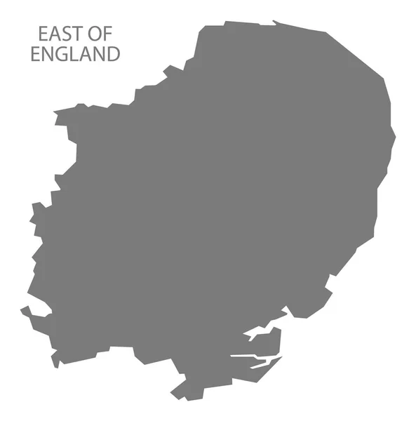 Grey County Map England East England — Stock Photo, Image