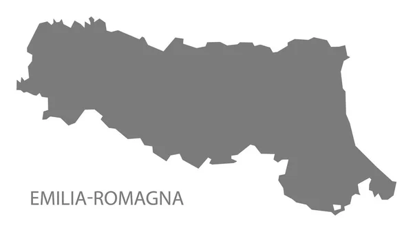 Emilia Romagna Talya Gri Haritası — Stok fotoğraf