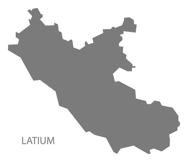 Latium Italien Karta Grått — Stockfoto