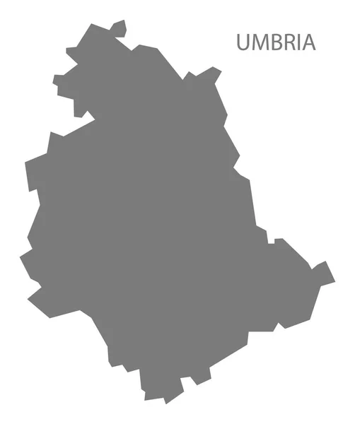 Umbria Talya Gri Haritası — Stok fotoğraf