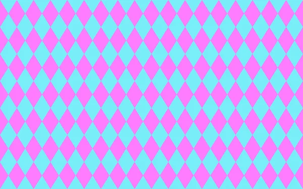 Abstract Geometrisch Naadloos Patroon Van Rhombus Blauwe Roze Kleuren — Stockfoto