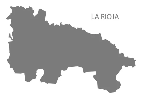 Rioja España Mapa Gris —  Fotos de Stock