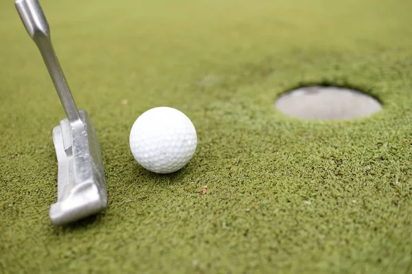 Golfschläger Mit Ball — Stockfoto