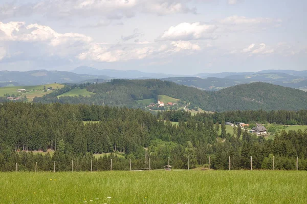 Styria Stubalpe Alm Pferdeweide Windmobiles Lift Route Pass Excursion Mountain — Stock Photo, Image