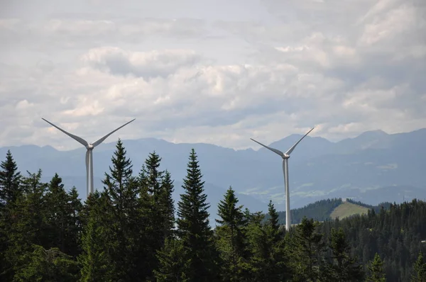 Styria Stubalpe Alm Pferdeweide Windmobile Lift Route Pass Ausflugsberg — Stockfoto