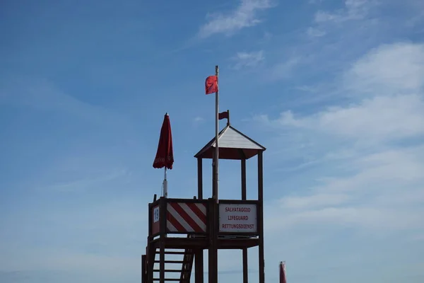 Salvataggio Lifeguard Водне Рятування Човен Ліфтинг Човен Баїло Вежа Спостереження — стокове фото