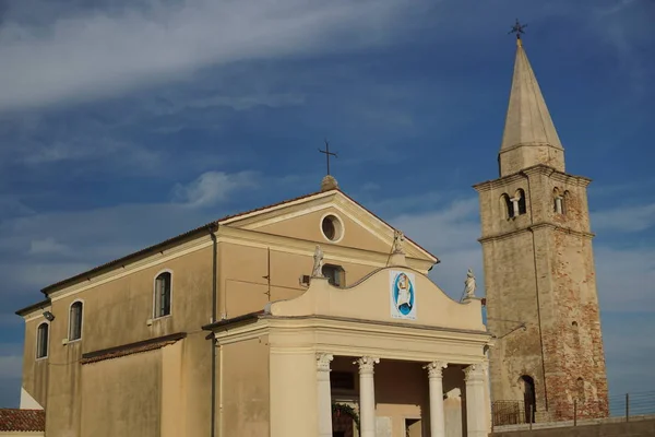 Caorle Kirche Madonna Dell Angelo Seebrücke Meer Adria Heiligtum Mittelalter — Stockfoto