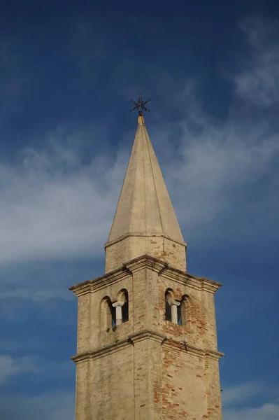 Caldeirão Igreja Madonna Dell Angelo Cais Mar Adriático Santuário Medieval — Fotografia de Stock