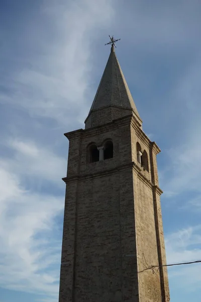Caorle Église Madonna Dell Angelo Jetée Mer Adriatique Sanctuaire Médiéval — Photo