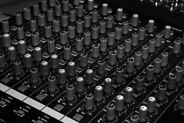 Sound Mixer Buttons Details — Stock Photo, Image