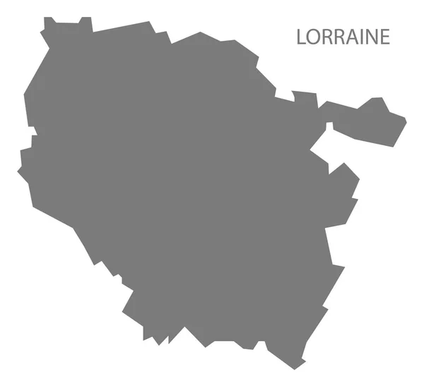 Lorraine Frankreich Karte Grau — Stockfoto