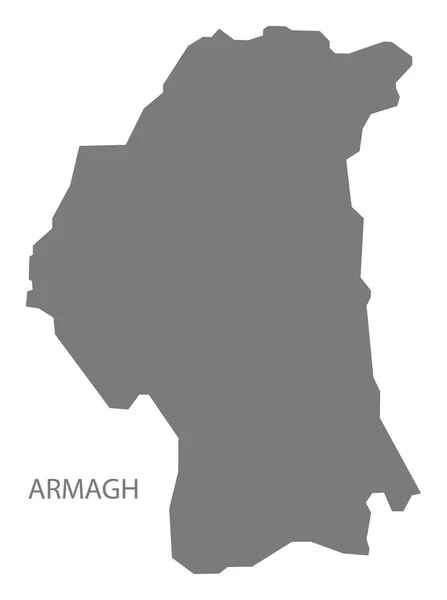 Armagh Severní Irsko Mapa Šedá — Stock fotografie