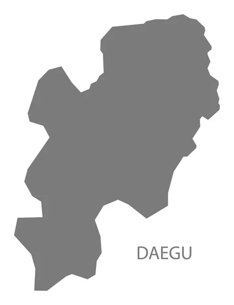 Daegu South Korea Χάρτης Γκρι — Φωτογραφία Αρχείου