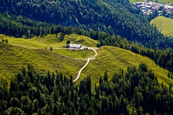 Hütte Auf Einem Berg — Stockfoto