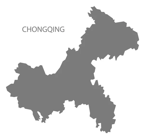 Chongqing China Χάρτης Γκρι — Φωτογραφία Αρχείου