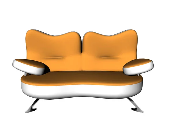 Ilustración Colorida Del Sofá Conceptual Moderno — Foto de Stock