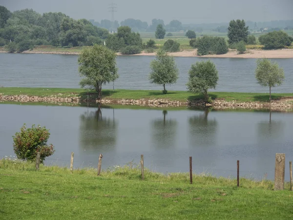 Alsó Rajna Vidék Vagy Niederrhein Észak Rajna Vesztfália Rajna Alsó — Stock Fotó