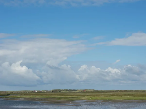 Pulau Spiekeroog Latar Belakang Alam Perjalanan Jerman — Stok Foto