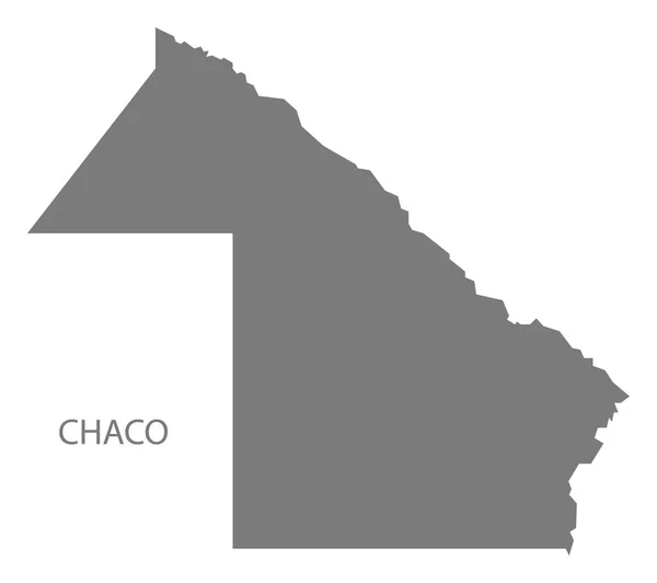 Chaco Argentina Χάρτης Γκρι — Φωτογραφία Αρχείου