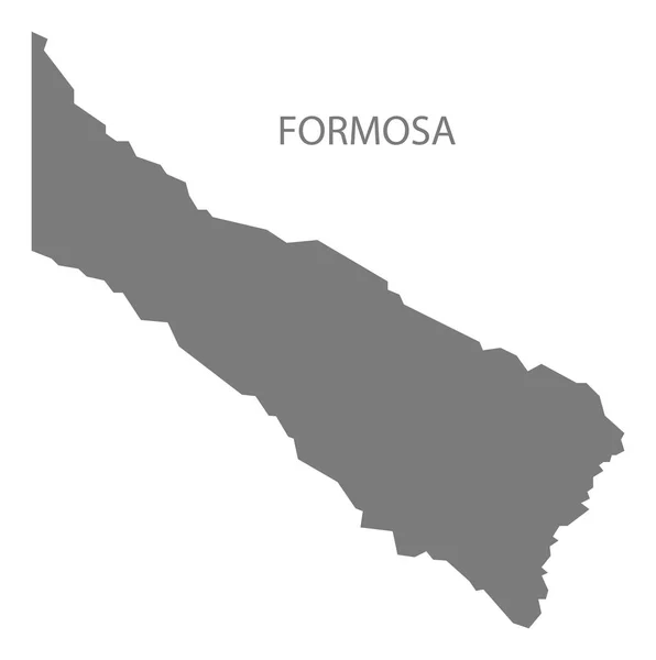 Formosa Argentyna Mapa Szary — Zdjęcie stockowe