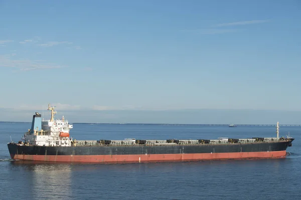 Baltık Denizindeki Tankerler Funen Adası Açıklarında — Stok fotoğraf