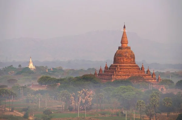 Vôo Sobre Bagan — Fotografia de Stock