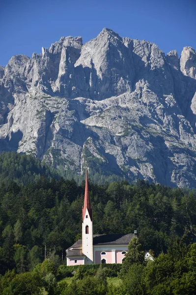 Lavanter Kirchbichl Lavante Kirchbichl Igreja Lienz Dolomites Igreja Paroquial Ulrich — Fotografia de Stock
