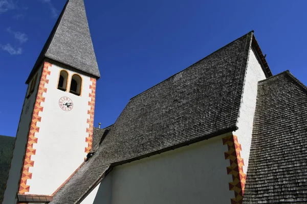 Oswald Bad Kleinkirchheim Gothic Medieval Fresco Cross Steeple — 图库照片
