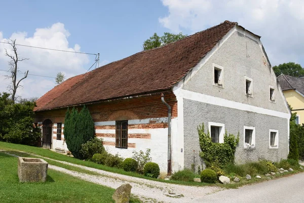 Vesnice Zemědělská Vesnice Statek Tradiční Statek Malí Zemědělci Okno Brána — Stock fotografie