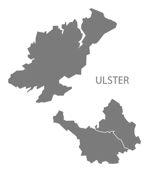 Ulster Avec Comtés Irlande Carte Grise — Photo
