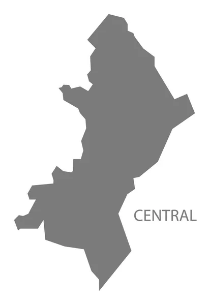 Central Paraguay Map Grey — Stock Photo, Image