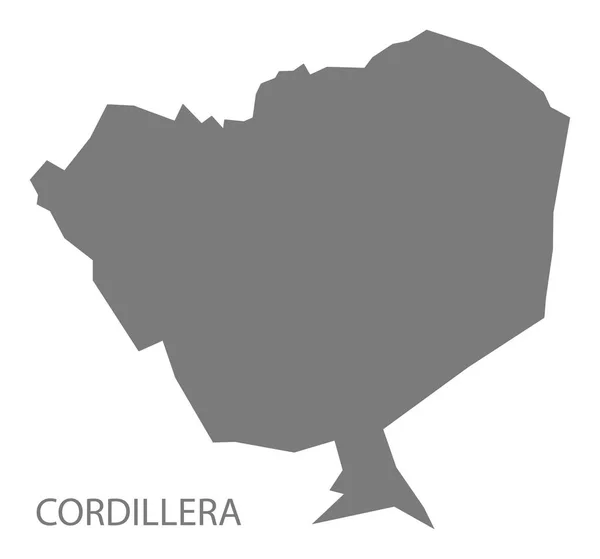 Carte Cordillère Paraguay Gris — Photo
