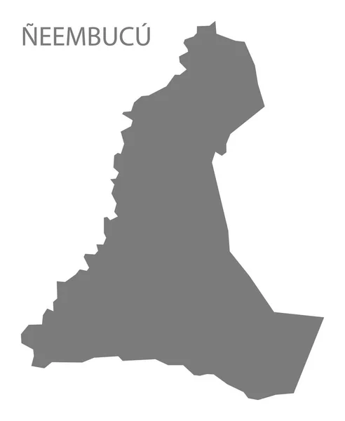 Neembucu Paraguay Kaart Het Grijs — Stockfoto