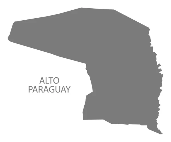 Карта Альто Парагвай Серым Цветом — стоковое фото