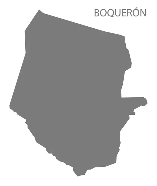 Boqueron Paraguay Map Grey — Stock fotografie