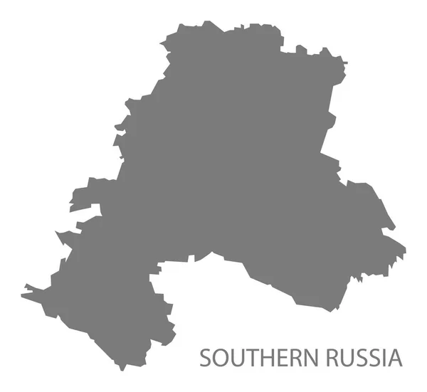 Güney Rusya Gri Haritası — Stok fotoğraf