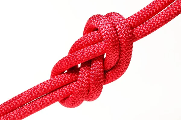 Rope Knot Isolated White Background — Stock Photo, Image