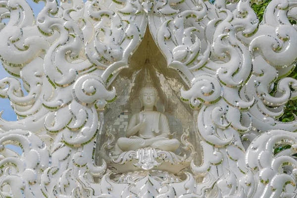 Arquitetura Única Templo Wat Rong Khun Chiang Rai Tailândia — Fotografia de Stock