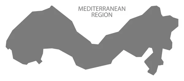 Region Morza Śródziemnego Turcja Mapa Szary — Zdjęcie stockowe