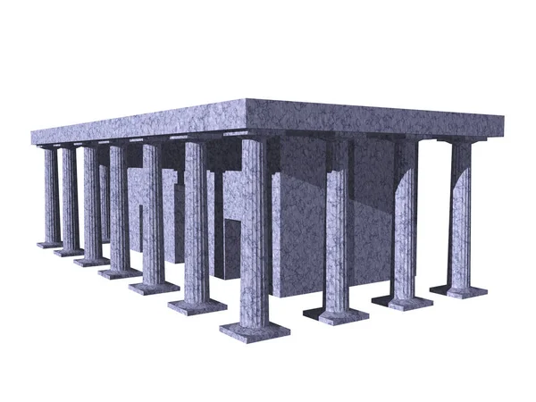 Vista Panoramica Bellissimi Dettagli Architettonici Del Tempio — Foto Stock