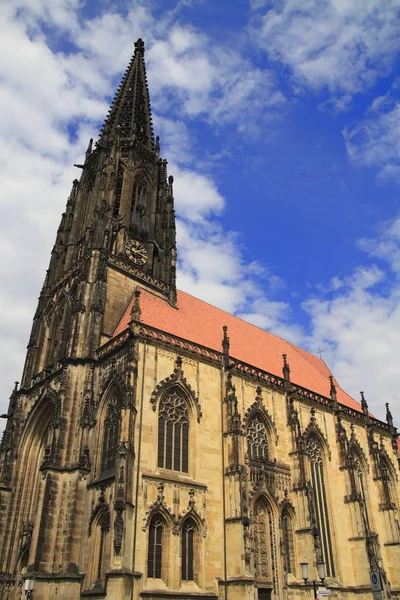 Εκκλησία Του Αγίου Lamberti Στην Παλιά Πόλη Muenster Γερμανία Ευρώπη — Φωτογραφία Αρχείου