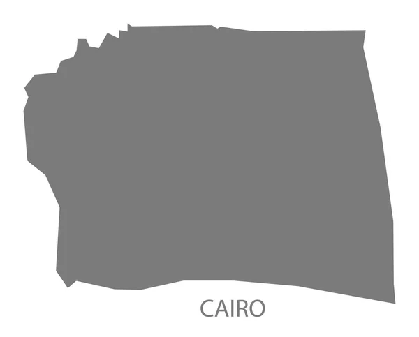 开罗埃及灰色地图 — 图库照片