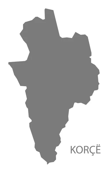 アルバニア地図を灰色で表示 — ストック写真