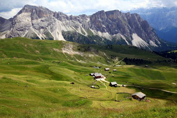 Vue Panoramique Sur Majestueux Paysage Dolomites Italie — Photo