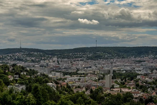 Vista Para Bacia Vale Stuttgart — Fotografia de Stock