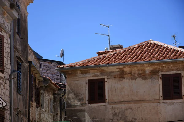 Umag Istria Eski Şehir Şehir Çamaşır Sokak — Stok fotoğraf