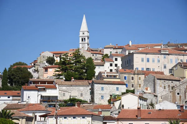 Vrsar Orsera Orser Ciudad Portuaria Pueblo Pesquero Mediterráneo Ladera Camping — Foto de Stock